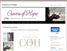 Tablet Screenshot of crownsofhopetexas.org